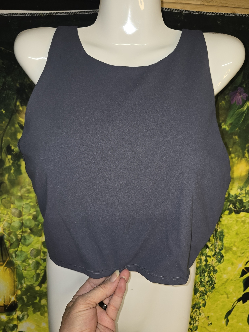 #134 Avia Dark Navy Cropped Sports Tank